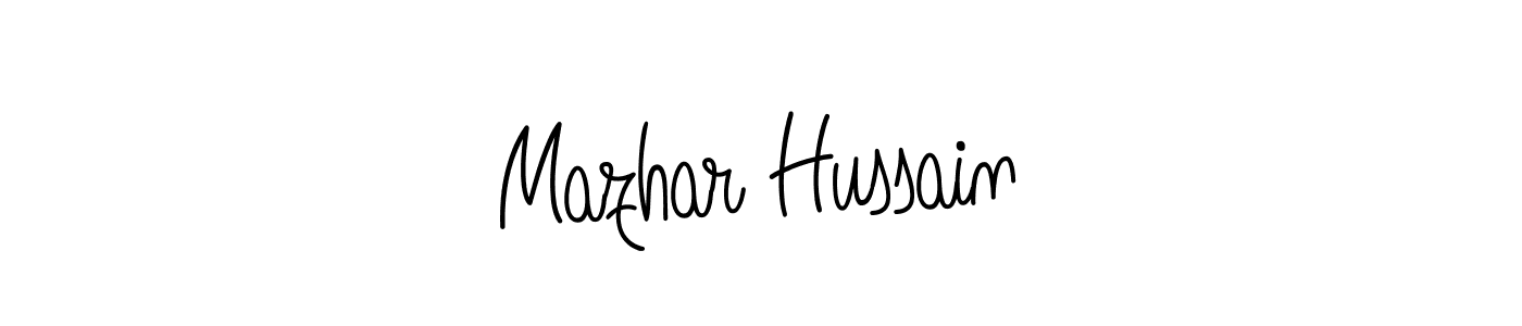 How to Draw Mazhar Hussain signature style? Angelique-Rose-font-FFP is a latest design signature styles for name Mazhar Hussain. Mazhar Hussain signature style 5 images and pictures png