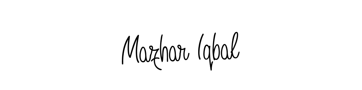 if you are searching for the best signature style for your name Mazhar Iqbal. so please give up your signature search. here we have designed multiple signature styles  using Angelique-Rose-font-FFP. Mazhar Iqbal signature style 5 images and pictures png