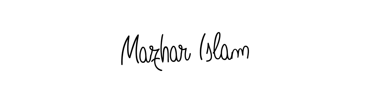 Angelique-Rose-font-FFP is a professional signature style that is perfect for those who want to add a touch of class to their signature. It is also a great choice for those who want to make their signature more unique. Get Mazhar Islam name to fancy signature for free. Mazhar Islam signature style 5 images and pictures png