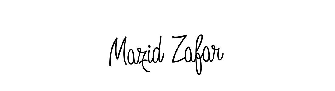 Design your own signature with our free online signature maker. With this signature software, you can create a handwritten (Angelique-Rose-font-FFP) signature for name Mazid Zafar. Mazid Zafar signature style 5 images and pictures png
