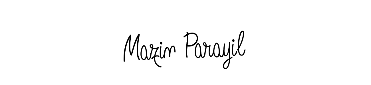 Make a beautiful signature design for name Mazin Parayil. Use this online signature maker to create a handwritten signature for free. Mazin Parayil signature style 5 images and pictures png