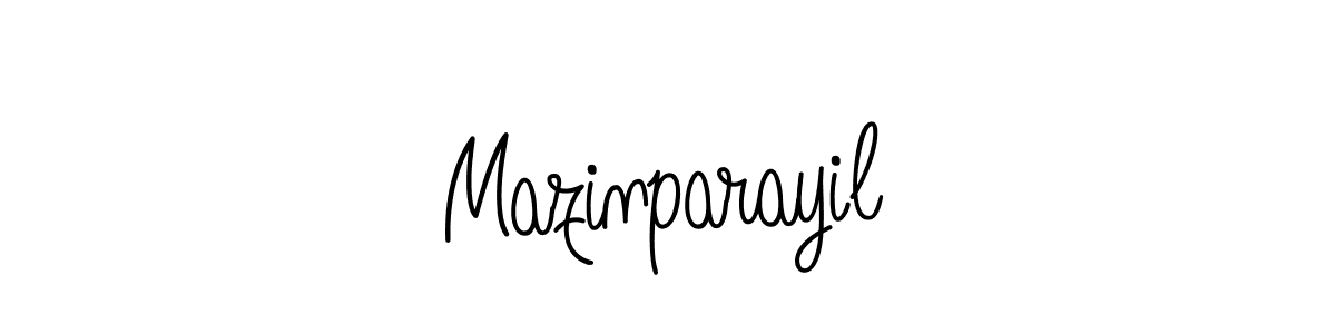 Also we have Mazinparayil name is the best signature style. Create professional handwritten signature collection using Angelique-Rose-font-FFP autograph style. Mazinparayil signature style 5 images and pictures png