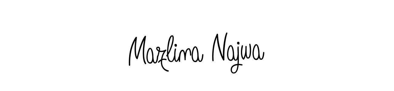 Check out images of Autograph of Mazlina Najwa name. Actor Mazlina Najwa Signature Style. Angelique-Rose-font-FFP is a professional sign style online. Mazlina Najwa signature style 5 images and pictures png