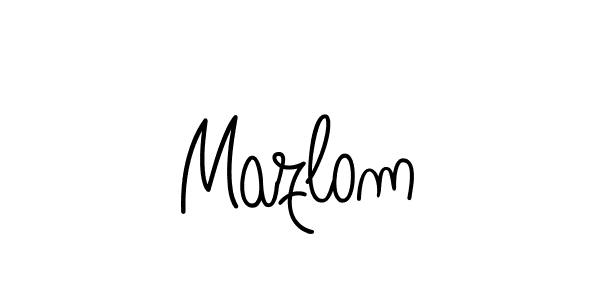 Once you've used our free online signature maker to create your best signature Angelique-Rose-font-FFP style, it's time to enjoy all of the benefits that Mazlom name signing documents. Mazlom signature style 5 images and pictures png