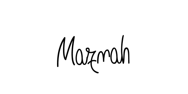 Make a beautiful signature design for name Maznah. Use this online signature maker to create a handwritten signature for free. Maznah signature style 5 images and pictures png