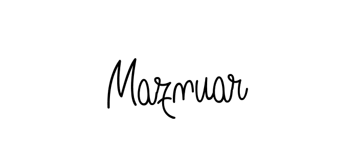 Once you've used our free online signature maker to create your best signature Angelique-Rose-font-FFP style, it's time to enjoy all of the benefits that Maznuar name signing documents. Maznuar signature style 5 images and pictures png