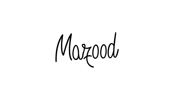 How to make Mazood name signature. Use Angelique-Rose-font-FFP style for creating short signs online. This is the latest handwritten sign. Mazood signature style 5 images and pictures png