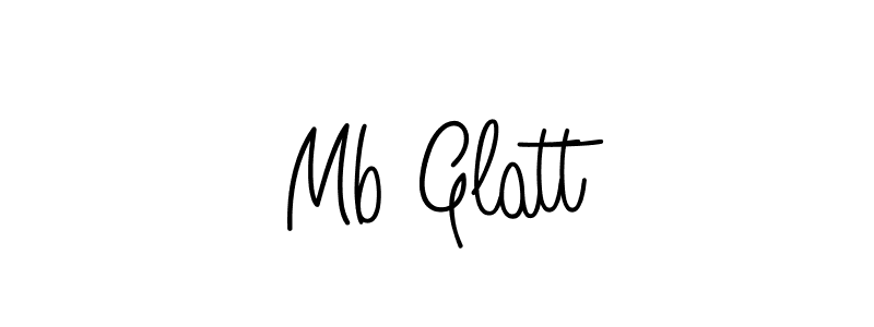 Design your own signature with our free online signature maker. With this signature software, you can create a handwritten (Angelique-Rose-font-FFP) signature for name Mb Glatt. Mb Glatt signature style 5 images and pictures png