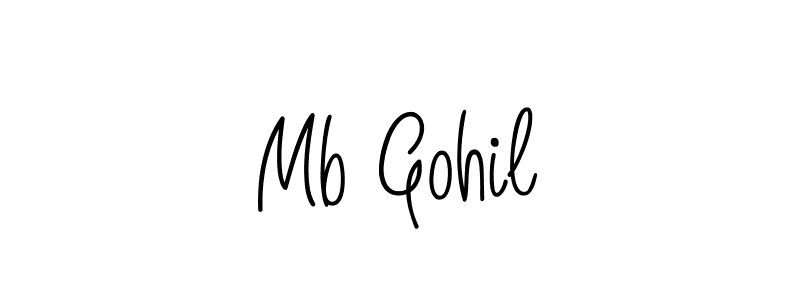 Also You can easily find your signature by using the search form. We will create Mb Gohil name handwritten signature images for you free of cost using Angelique-Rose-font-FFP sign style. Mb Gohil signature style 5 images and pictures png