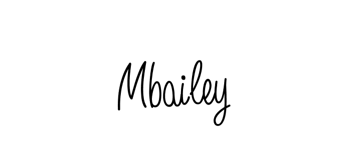 How to make Mbailey name signature. Use Angelique-Rose-font-FFP style for creating short signs online. This is the latest handwritten sign. Mbailey signature style 5 images and pictures png