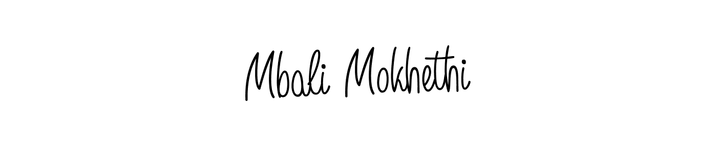 How to make Mbali Mokhethi signature? Angelique-Rose-font-FFP is a professional autograph style. Create handwritten signature for Mbali Mokhethi name. Mbali Mokhethi signature style 5 images and pictures png