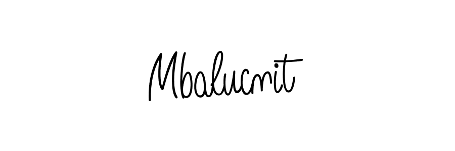 How to make Mbalucnit name signature. Use Angelique-Rose-font-FFP style for creating short signs online. This is the latest handwritten sign. Mbalucnit signature style 5 images and pictures png