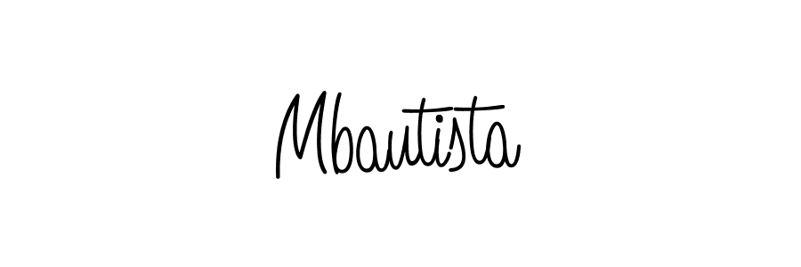 How to make Mbautista name signature. Use Angelique-Rose-font-FFP style for creating short signs online. This is the latest handwritten sign. Mbautista signature style 5 images and pictures png