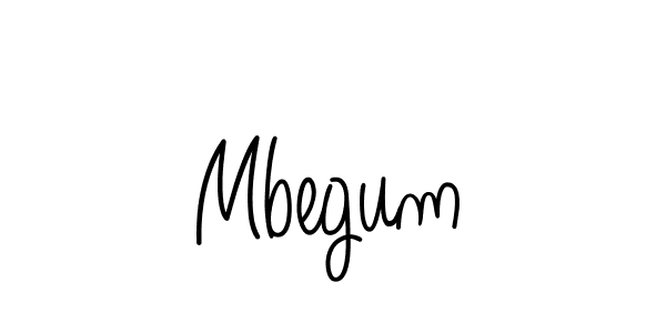 The best way (Angelique-Rose-font-FFP) to make a short signature is to pick only two or three words in your name. The name Mbegum include a total of six letters. For converting this name. Mbegum signature style 5 images and pictures png