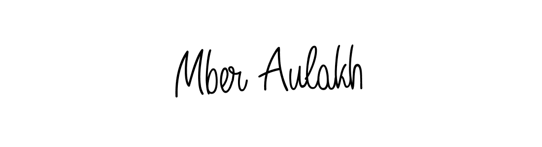 The best way (Angelique-Rose-font-FFP) to make a short signature is to pick only two or three words in your name. The name Mber Aulakh include a total of six letters. For converting this name. Mber Aulakh signature style 5 images and pictures png
