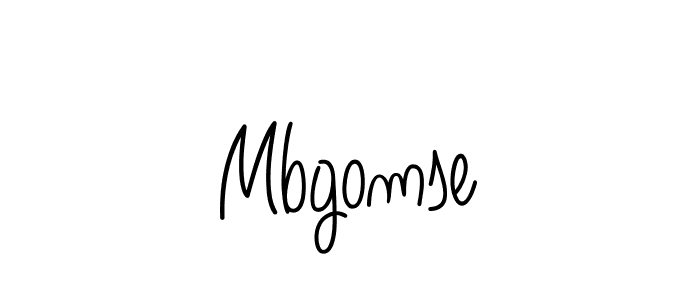 Make a beautiful signature design for name Mbgomse. With this signature (Angelique-Rose-font-FFP) style, you can create a handwritten signature for free. Mbgomse signature style 5 images and pictures png