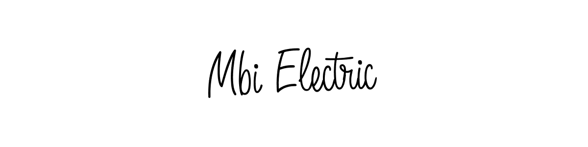 Use a signature maker to create a handwritten signature online. With this signature software, you can design (Angelique-Rose-font-FFP) your own signature for name Mbi Electric. Mbi Electric signature style 5 images and pictures png