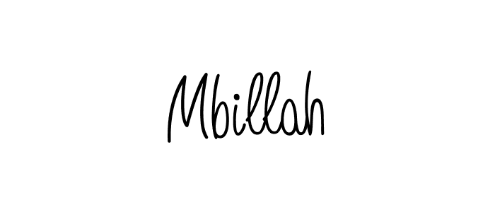 How to make Mbillah name signature. Use Angelique-Rose-font-FFP style for creating short signs online. This is the latest handwritten sign. Mbillah signature style 5 images and pictures png