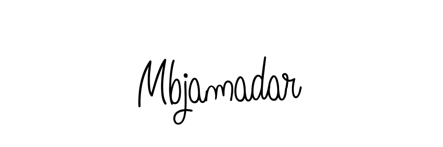 Make a beautiful signature design for name Mbjamadar. With this signature (Angelique-Rose-font-FFP) style, you can create a handwritten signature for free. Mbjamadar signature style 5 images and pictures png