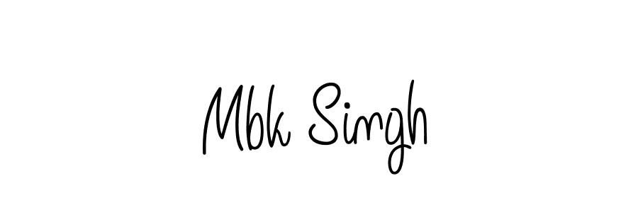 Create a beautiful signature design for name Mbk Singh. With this signature (Angelique-Rose-font-FFP) fonts, you can make a handwritten signature for free. Mbk Singh signature style 5 images and pictures png