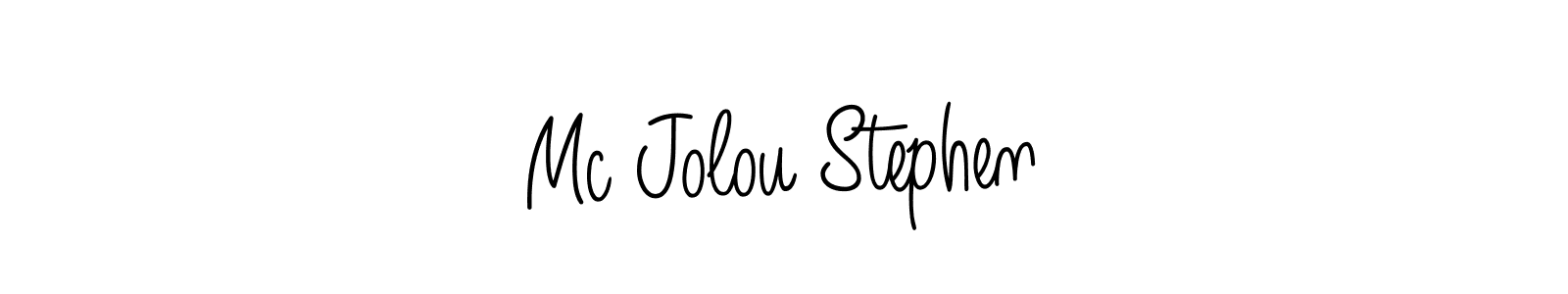 Make a beautiful signature design for name Mc Jolou Stephen. Use this online signature maker to create a handwritten signature for free. Mc Jolou Stephen signature style 5 images and pictures png