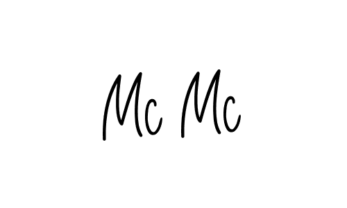 How to make Mc Mc signature? Angelique-Rose-font-FFP is a professional autograph style. Create handwritten signature for Mc Mc name. Mc Mc signature style 5 images and pictures png