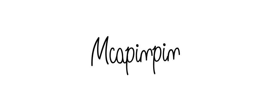 How to Draw Mcapinpin signature style? Angelique-Rose-font-FFP is a latest design signature styles for name Mcapinpin. Mcapinpin signature style 5 images and pictures png