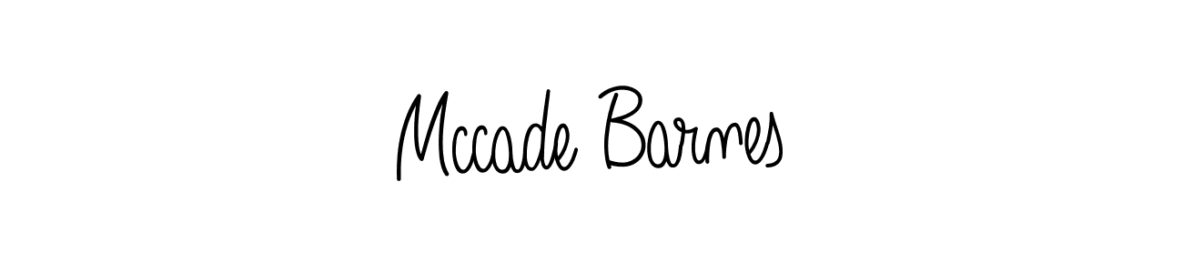 You should practise on your own different ways (Angelique-Rose-font-FFP) to write your name (Mccade Barnes) in signature. don't let someone else do it for you. Mccade Barnes signature style 5 images and pictures png