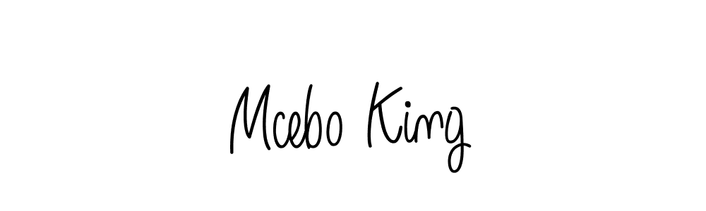 Design your own signature with our free online signature maker. With this signature software, you can create a handwritten (Angelique-Rose-font-FFP) signature for name Mcebo King. Mcebo King signature style 5 images and pictures png