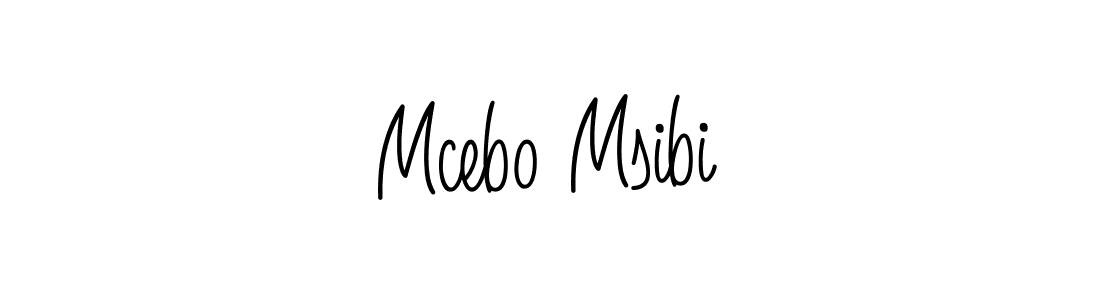 How to make Mcebo Msibi signature? Angelique-Rose-font-FFP is a professional autograph style. Create handwritten signature for Mcebo Msibi name. Mcebo Msibi signature style 5 images and pictures png