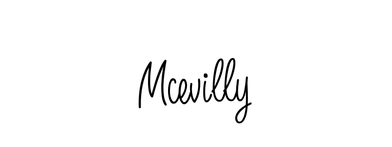 Create a beautiful signature design for name Mcevilly. With this signature (Angelique-Rose-font-FFP) fonts, you can make a handwritten signature for free. Mcevilly signature style 5 images and pictures png