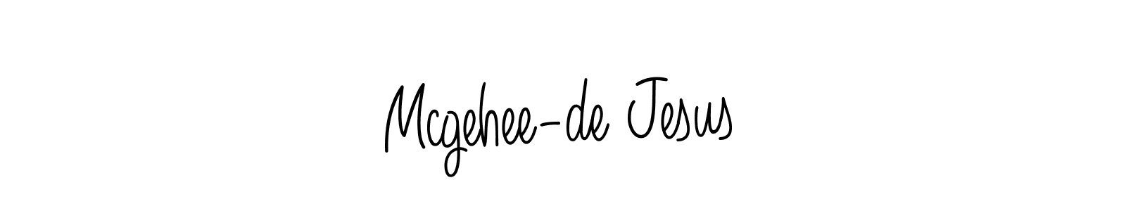 Also we have Mcgehee-de Jesus name is the best signature style. Create professional handwritten signature collection using Angelique-Rose-font-FFP autograph style. Mcgehee-de Jesus signature style 5 images and pictures png