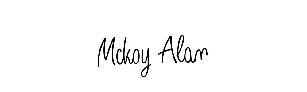 The best way (Angelique-Rose-font-FFP) to make a short signature is to pick only two or three words in your name. The name Mckoy Alan include a total of six letters. For converting this name. Mckoy Alan signature style 5 images and pictures png