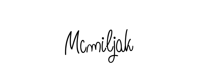 if you are searching for the best signature style for your name Mcmiljak. so please give up your signature search. here we have designed multiple signature styles  using Angelique-Rose-font-FFP. Mcmiljak signature style 5 images and pictures png