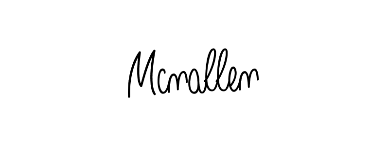 Design your own signature with our free online signature maker. With this signature software, you can create a handwritten (Angelique-Rose-font-FFP) signature for name Mcnallen. Mcnallen signature style 5 images and pictures png