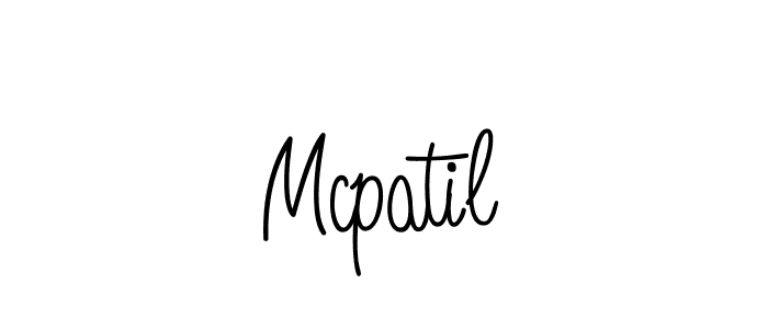 Design your own signature with our free online signature maker. With this signature software, you can create a handwritten (Angelique-Rose-font-FFP) signature for name Mcpatil. Mcpatil signature style 5 images and pictures png