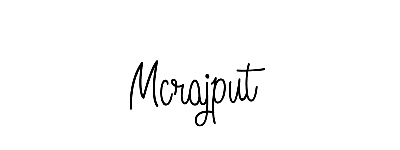 Use a signature maker to create a handwritten signature online. With this signature software, you can design (Angelique-Rose-font-FFP) your own signature for name Mcrajput. Mcrajput signature style 5 images and pictures png