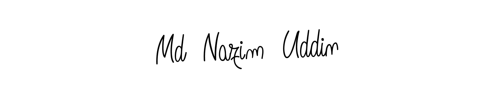 Md  Nazim  Uddin stylish signature style. Best Handwritten Sign (Angelique-Rose-font-FFP) for my name. Handwritten Signature Collection Ideas for my name Md  Nazim  Uddin. Md  Nazim  Uddin signature style 5 images and pictures png