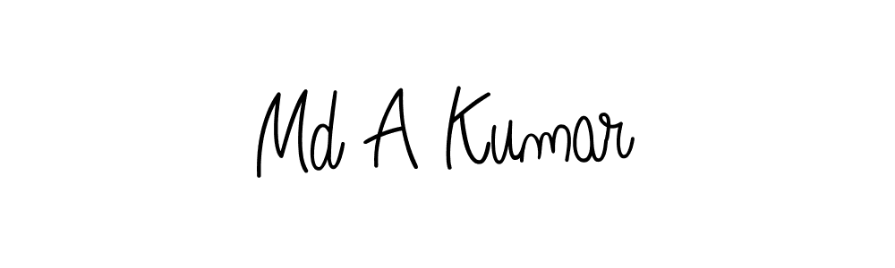 Md A Kumar stylish signature style. Best Handwritten Sign (Angelique-Rose-font-FFP) for my name. Handwritten Signature Collection Ideas for my name Md A Kumar. Md A Kumar signature style 5 images and pictures png