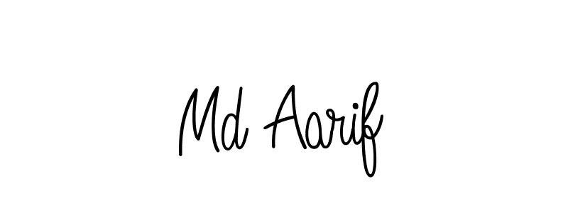 Use a signature maker to create a handwritten signature online. With this signature software, you can design (Angelique-Rose-font-FFP) your own signature for name Md Aarif. Md Aarif signature style 5 images and pictures png