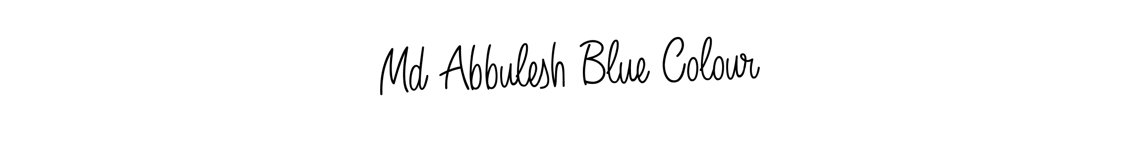 Once you've used our free online signature maker to create your best signature Angelique-Rose-font-FFP style, it's time to enjoy all of the benefits that Md Abbulesh Blue Colour name signing documents. Md Abbulesh Blue Colour signature style 5 images and pictures png