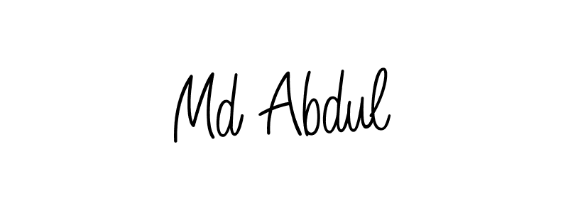 You should practise on your own different ways (Angelique-Rose-font-FFP) to write your name (Md Abdul) in signature. don't let someone else do it for you. Md Abdul signature style 5 images and pictures png