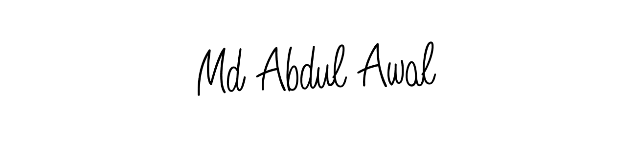 How to make Md Abdul Awal signature? Angelique-Rose-font-FFP is a professional autograph style. Create handwritten signature for Md Abdul Awal name. Md Abdul Awal signature style 5 images and pictures png