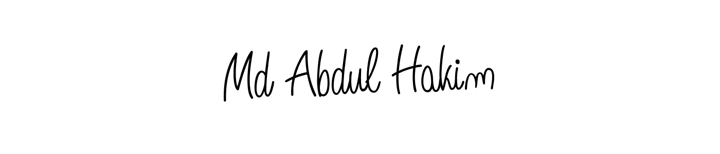 Make a beautiful signature design for name Md Abdul Hakim. With this signature (Angelique-Rose-font-FFP) style, you can create a handwritten signature for free. Md Abdul Hakim signature style 5 images and pictures png