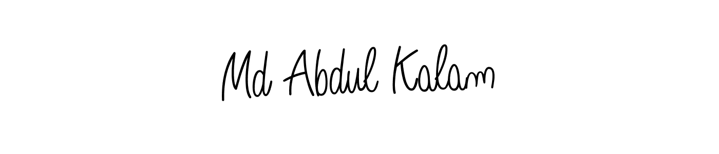 Make a beautiful signature design for name Md Abdul Kalam. With this signature (Angelique-Rose-font-FFP) style, you can create a handwritten signature for free. Md Abdul Kalam signature style 5 images and pictures png