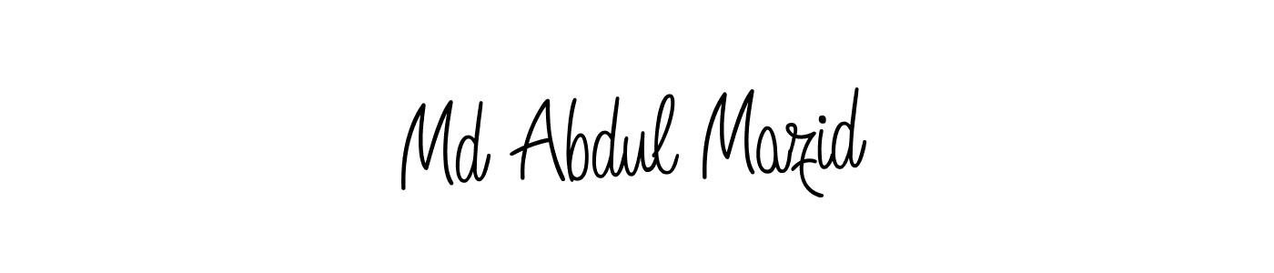 Create a beautiful signature design for name Md Abdul Mazid. With this signature (Angelique-Rose-font-FFP) fonts, you can make a handwritten signature for free. Md Abdul Mazid signature style 5 images and pictures png