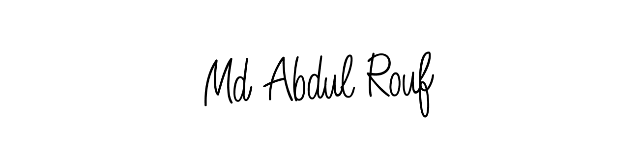 Make a beautiful signature design for name Md Abdul Rouf. With this signature (Angelique-Rose-font-FFP) style, you can create a handwritten signature for free. Md Abdul Rouf signature style 5 images and pictures png