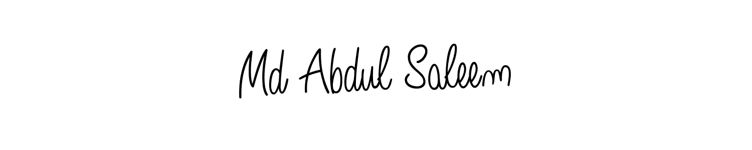 This is the best signature style for the Md Abdul Saleem name. Also you like these signature font (Angelique-Rose-font-FFP). Mix name signature. Md Abdul Saleem signature style 5 images and pictures png