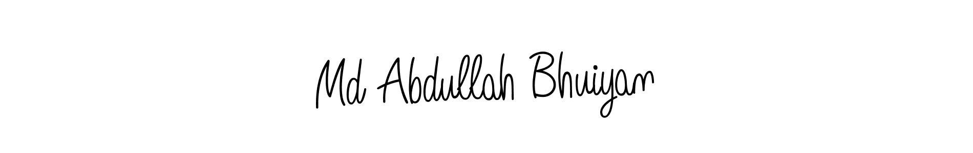 Create a beautiful signature design for name Md Abdullah Bhuiyan. With this signature (Angelique-Rose-font-FFP) fonts, you can make a handwritten signature for free. Md Abdullah Bhuiyan signature style 5 images and pictures png