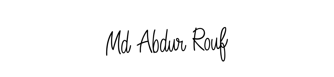 Md Abdur Rouf stylish signature style. Best Handwritten Sign (Angelique-Rose-font-FFP) for my name. Handwritten Signature Collection Ideas for my name Md Abdur Rouf. Md Abdur Rouf signature style 5 images and pictures png